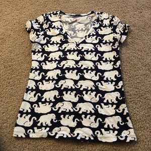 Lilly Pulitzer Tusk In Sun Michelle VNeck M